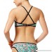 Hula Honey Women's Tropical Pulse Printed Underwire Bikini Top Black White Multi B073389VM2